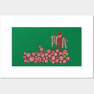 Christmas Candy Elf Posters and Art